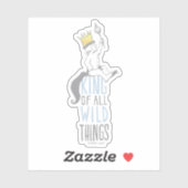 Sticker Max. | Le Roi de toutes les choses sauvages - Bleu (Feuille)