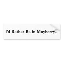 Sticker Mayberry Bumper