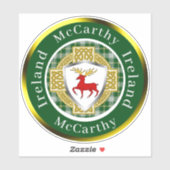 Sticker McCarthy Shield & Celtic Cross Personnalisé (Feuille)