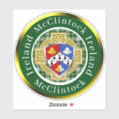 Sticker McClintock Shield & Celtic Cross Personnalisé (Feuille)