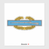 Sticker MCIB - Badge du maître d'infanterie de combat (Feuille)