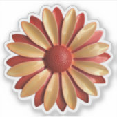 Sticker MCM Jaune Orange Fleur Mariage (Devant)