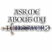 Sticker Me demander sur My Longsword HEMA (Devant)