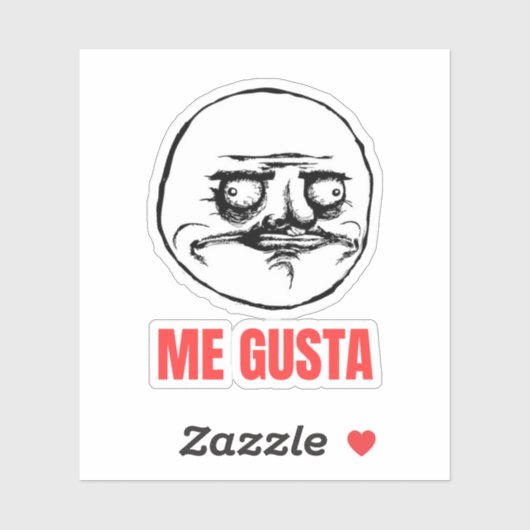 Sticker Me Gusta Meme (Feuille)