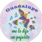 Sticker "Me lo dijo un pajarito" personalizable (Devant)