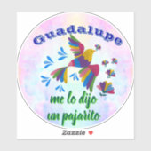 Sticker "Me lo dijo un pajarito" personalizable (Feuille)