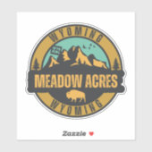 Sticker Meadow Acres, Wyoming (Feuille)