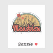 Sticker Meadview, Arizona (Feuille)