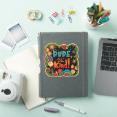 Sticker Mec Be Kind Fun Colorful Kindness (Couverture iPad)