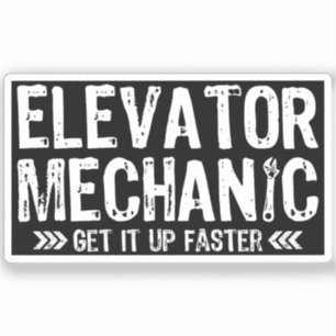 Sticker Mécanique d'ascenseur le faire monter plus rapidem