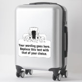 Sticker Mécanique de garage ou d'entretien des voitures (Sur valise)