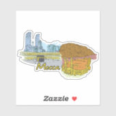 Sticker mecque (Feuille)