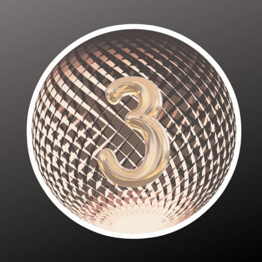 Sticker Médaille de bronze, 3e place gagnante