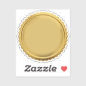 Sticker Médaille de récompense d'excellence en étoile écla (Feuille)
