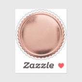 Sticker Médaille de récompense en étoile éclatée avec feui (Feuille)