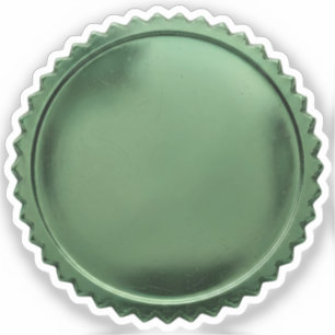 Sticker Médaille de récompense en feuille d'étoile en méta