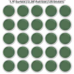 Sticker Médaille de récompense en feuille verte métallisée