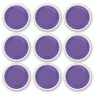 Sticker Médailles de prix en étoile en feuille de pourpre 