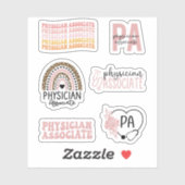Sticker Médecin Assistant, Maître Médecin Pack associé (Feuille)