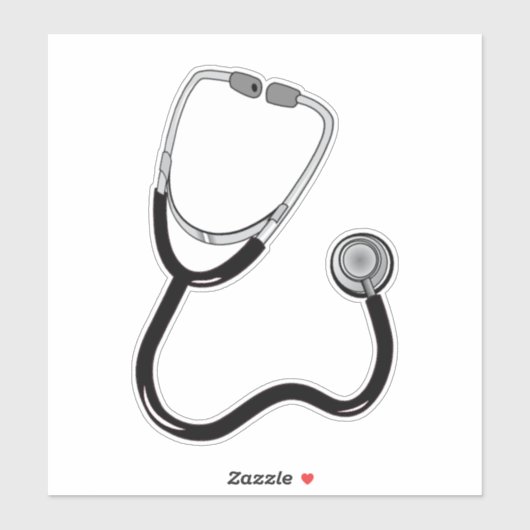 Sticker Médecin ou infirmière stéthoscope (Feuille)