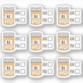 Sticker Médecins Rappel Médicale Pill Tracker (Devant)