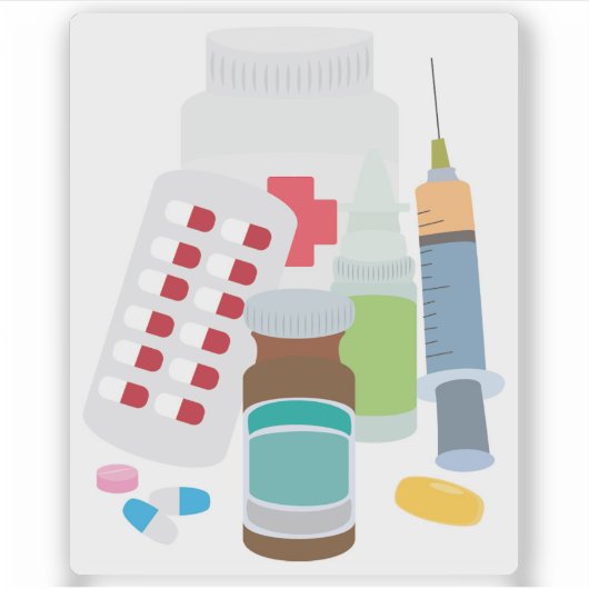 Sticker Médicaments (Devant)
