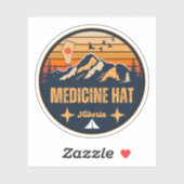 Sticker Medicine Hat, Alberta (Feuille)