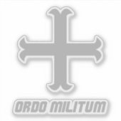Sticker Medieval Knight Cross Emblem (Devant)