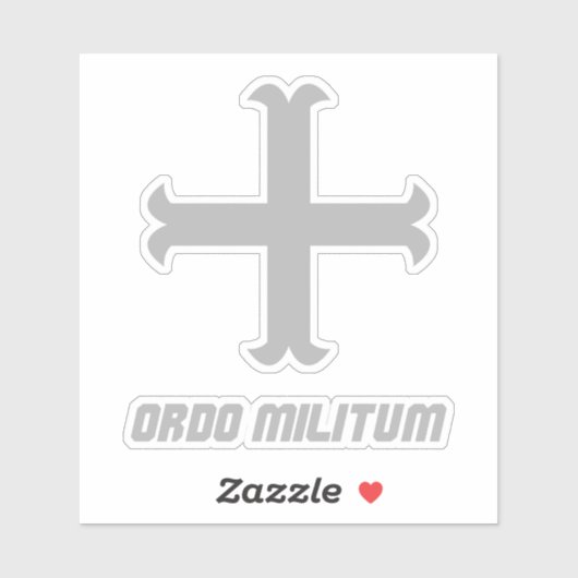 Sticker Medieval Knight Cross Emblem (Feuille)