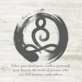 Sticker Méditation de l'instructeur de yoga Pose Healer Ci (Devant)