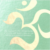 Sticker Méditation Yoga Instructeur Vie Coach OM Citations (Devant)