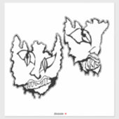 Sticker Medusa awaynowe Horror 11MMHeads DoubleHeaded 2025 (Feuille)