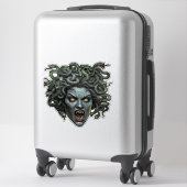Sticker Medusa Gorgon Die-Cut - Mythique Horreur A (Sur valise)