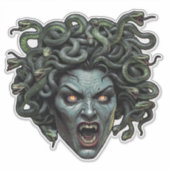 Sticker Medusa Gorgon Die-Cut - Mythique Horreur A (Devant)