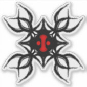 Sticker Méduse tribale (Devant)