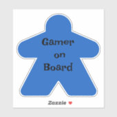 Sticker Meeple bleu (Feuille)