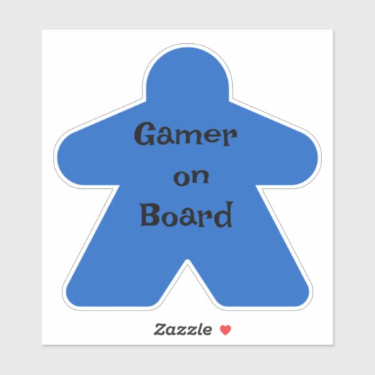 Sticker Meeple bleu (Feuille)