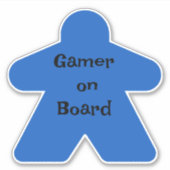 Sticker Meeple bleu (Devant)