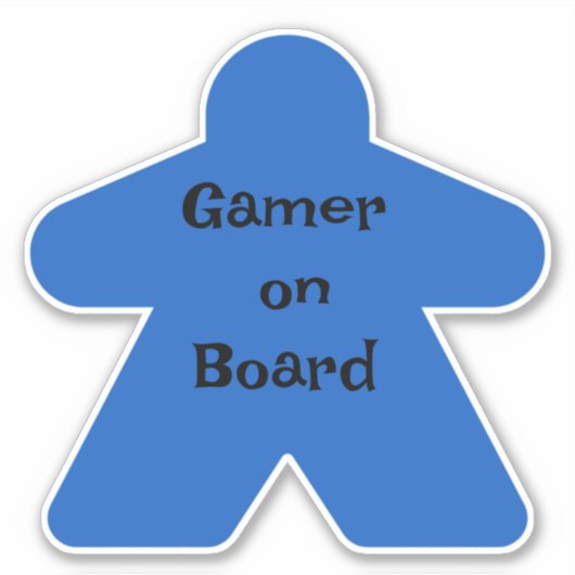 Sticker Meeple bleu (Devant)