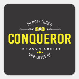 sticker "Meer dan een veroveraar"