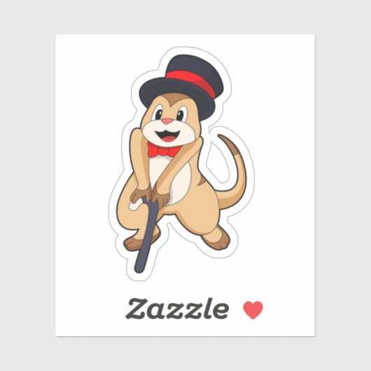 Sticker Meerkat (Feuille)