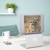 Sticker Meerkat 067 (Ordinateur portable sur le bureau)