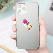 Sticker Meerkat avec ballon (Téléphone)