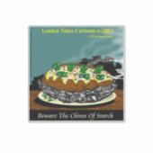 Sticker Méfiez-vous des brins de ciboulette de l'amidon – (Devant)