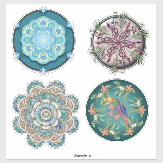 Sticker Mega Mandala (Feuille)