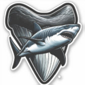 Sticker Megalodon Tooth (Devant)