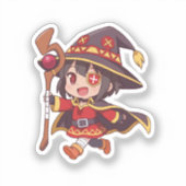 Sticker Megumin Chibi Art de Mage d'Explosion (Recto)