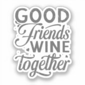 Sticker Meilleur Ami Pour Toujours Amitié Bestie BFF Squad (Recto)