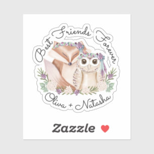 Sticker Meilleur Amis de l'Aquarelle Forever