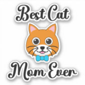Sticker Meilleur Cat Maman jamais (Devant)